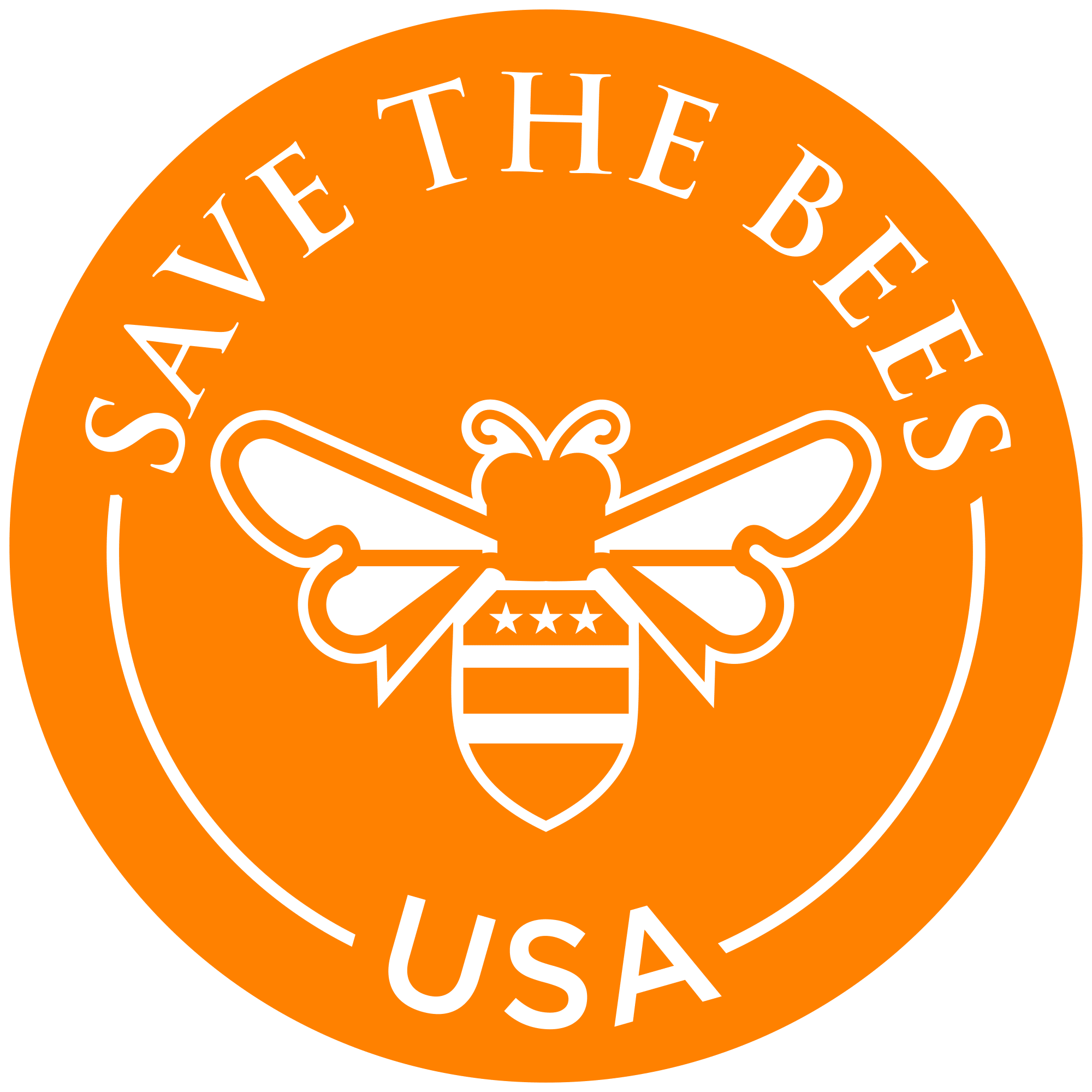 Bee Logo Save the Bees