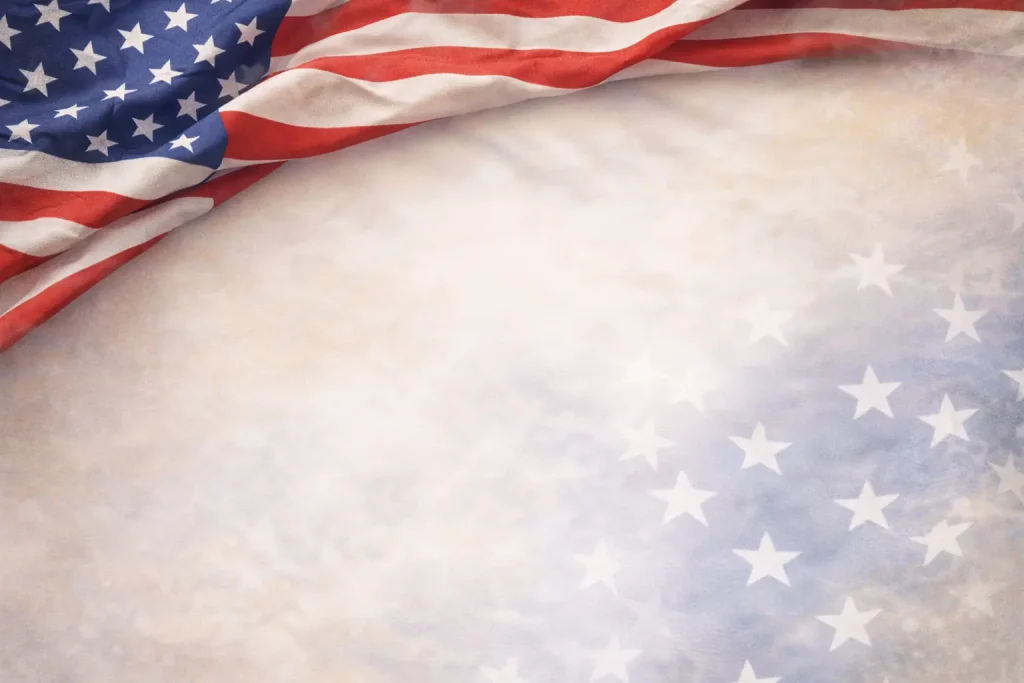Patriotic background for Bee News