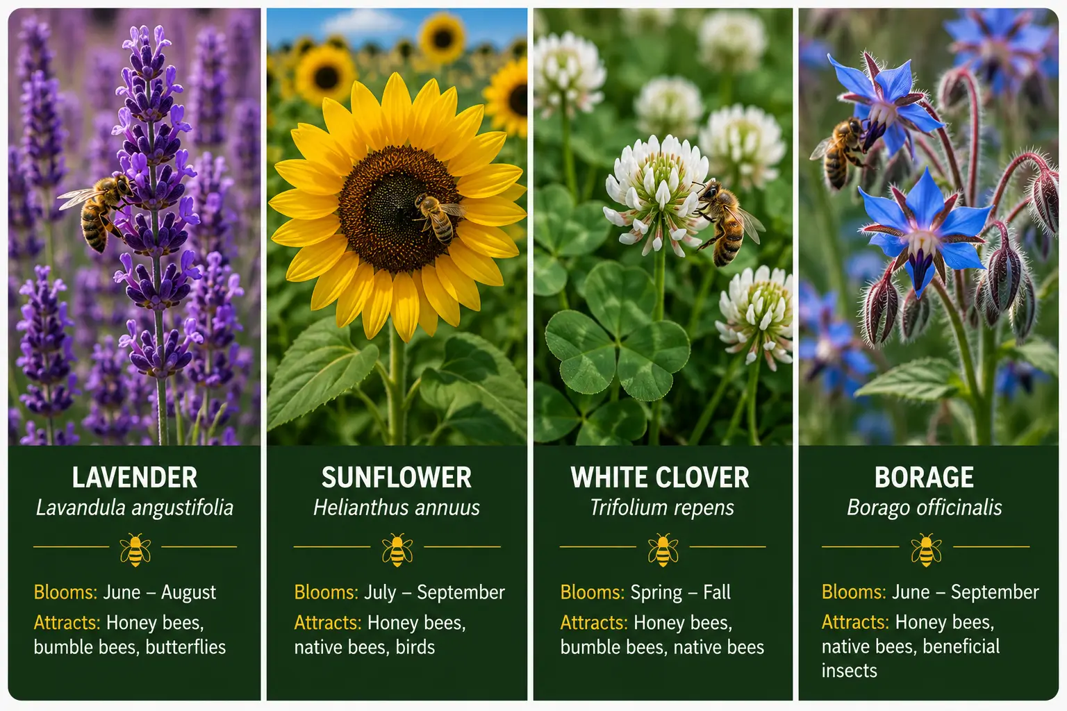 flowers that honey bees love