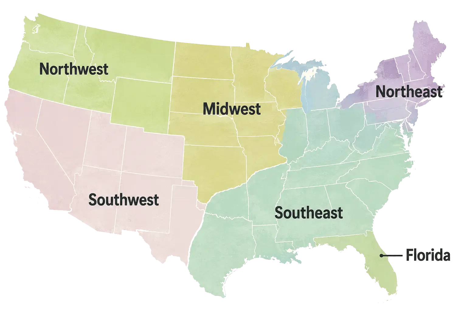 map of the united states